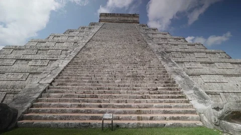 Chichen Itza, historical ruins of ancient civilization of Maya Stock Footage 74493129