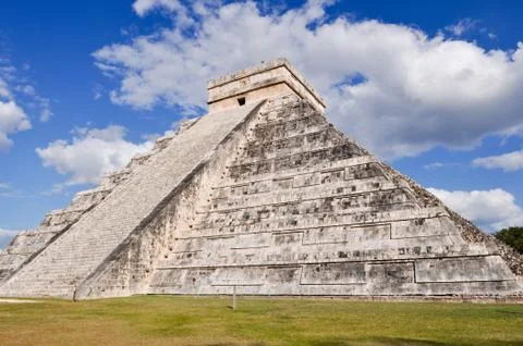 Chichen itza mayan temple in mexico Foto stock