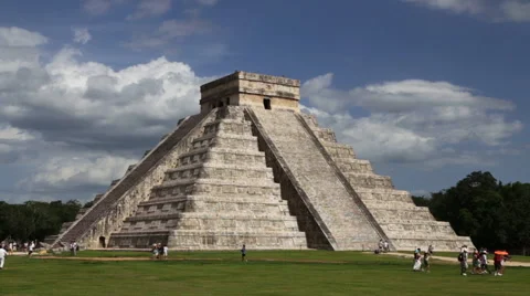 Chichen Itza Pyramid El Castillo Stock Footage 40696925