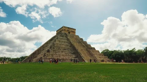 Chichen Itza pyramid 스톡 동영상 94194070