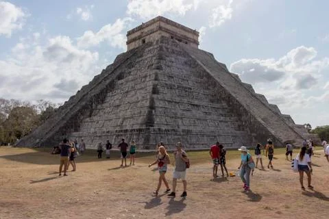 Chichen Itza Pyramid Stock Photos