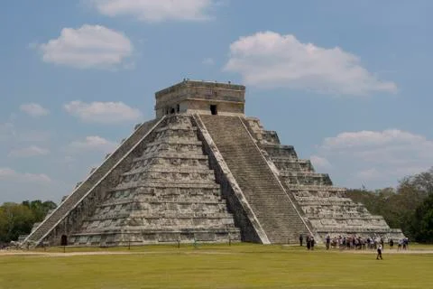 Chichen Itza pyramid Stock Photos