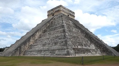 Chichen itza pyramids in mexico Stock Footage 82782478