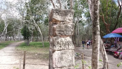 Chichen Itza Pyramids in Yucatan, Mexico. Stock Footage 173187475