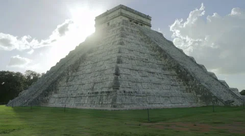 Chichen itza temple no people Stock Footage 60427431