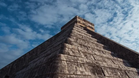 Chichen Itza temple time lapse - Mexico Stock Footage 127380463