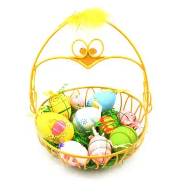 Chick Easter Basket Stock Photos