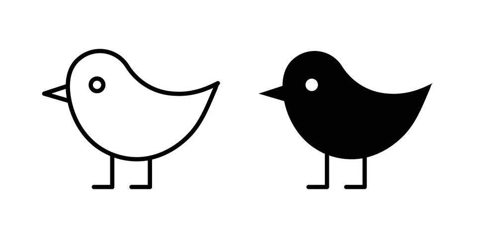 Chick icon concept. best for web design Stock Illustration