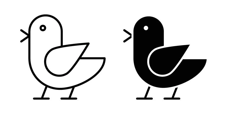 Chick icon graphic element. web icon set Stock Illustration