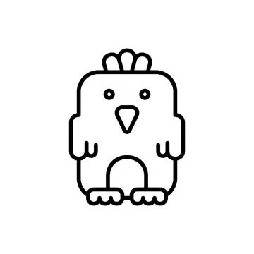 Chick icon Stock Illustration