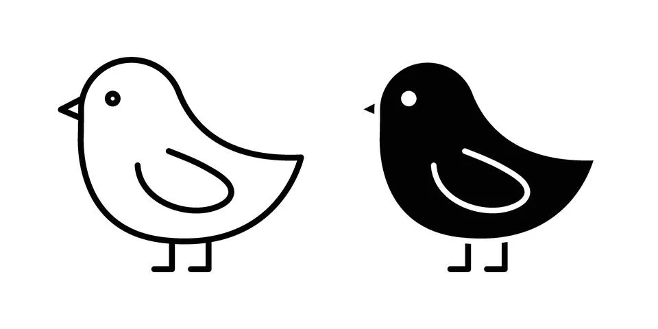 Chick icon or illustration vector symbols Stock Illustration