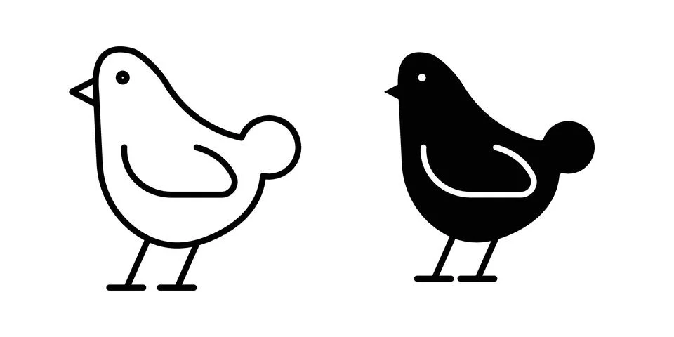 Chick icon vector design illustrations Stock Illustration