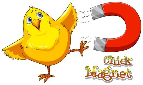 Chick magnet Stock Illustration