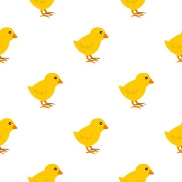 Chick pattern seamless Illustrazione stock
