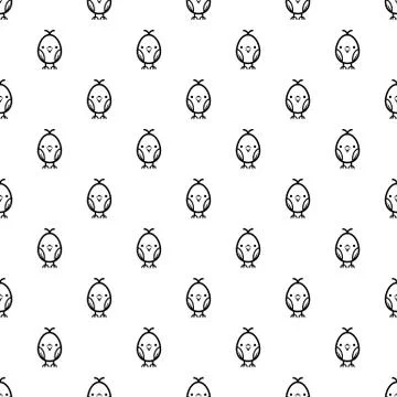 Chick pattern vector seamless Illustrazione stock