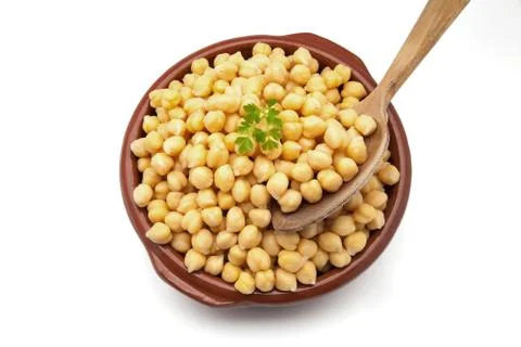 Chick-peas cooked Stock Photos