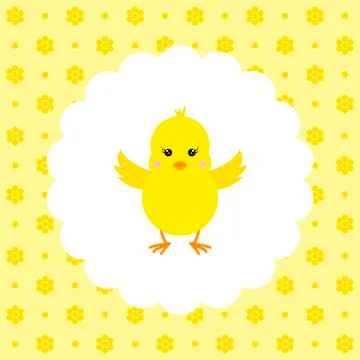 Chick. Vector. Flat. Stock Illustration