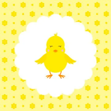 Chick. Vector. Flat. Stock Illustration