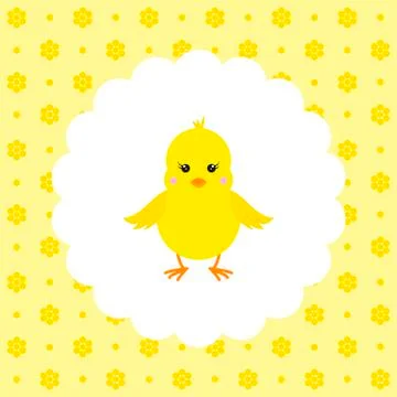 Chick. Vector. Flat. Stock Illustration
