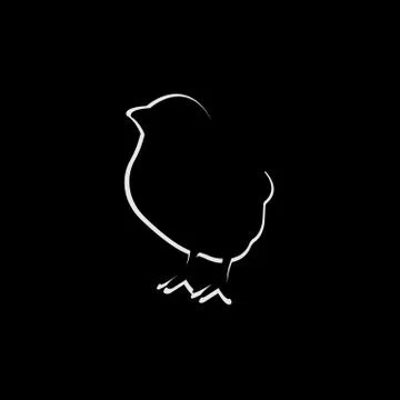 Chick vector illustration Flat style Illustrazione stock