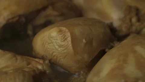 Chicken adobo browned in a pan Stock Footage 162339976