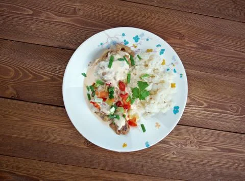 Chicken ala king Stock Photos
