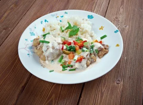 Chicken ala king Stock Photos