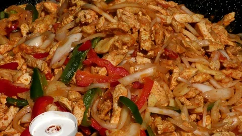 Chicken and spices dish Stock Footage 115698465