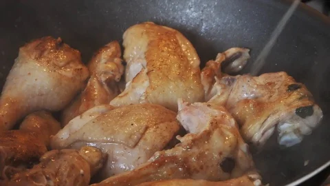 Chicken and spices Stock Footage 129390507