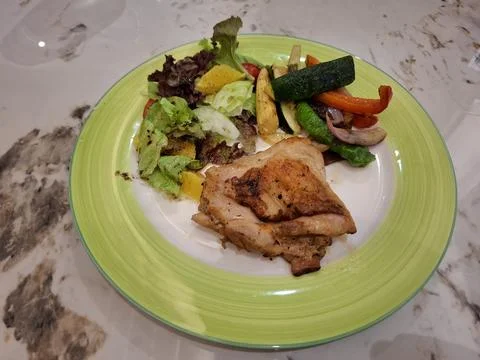 Chicken and vegetable for dinner Stock Photos