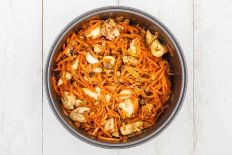 Chicken And Vegetables Stock Photos