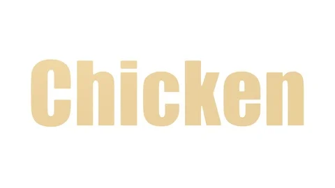 Chicken Animated Tag Cloud Isolated On White 스톡 동영상 107220912