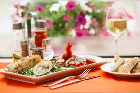 CHICKEN WITH BACON Stock Photos