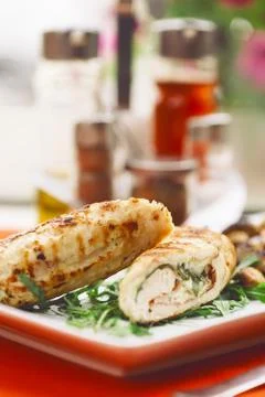 CHICKEN WITH BACON Fotos de archivo