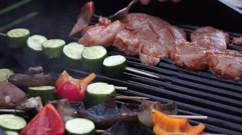 Chicken on a Barbecue Video stock 54816494