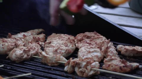 Chicken on the barbecue Video stock 54818924