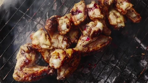 Chicken barbecue Stock Footage 63756965