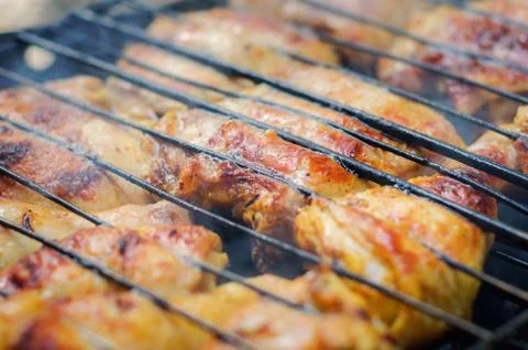 Chicken barbecue Stock Photos