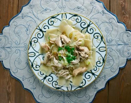 Chicken Beshbarmak Stock Photos
