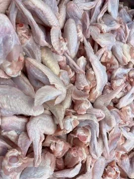 Chicken in a bin at the shop (2) Stock Photos