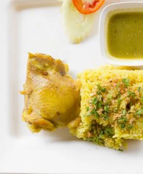 Chicken biryani Stock Photos