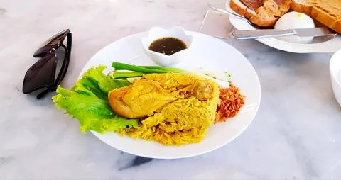 Chicken Biryani with rice Foto stock