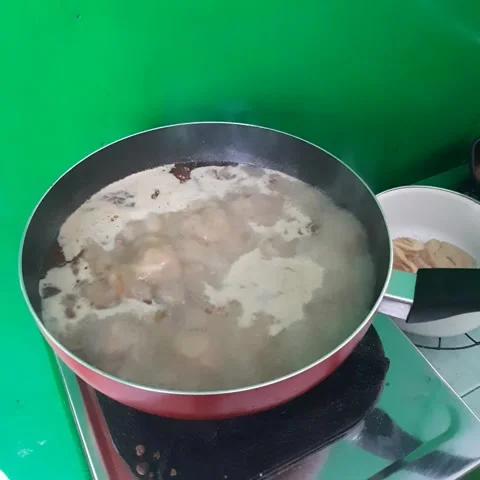 Chicken In A Boiling Hot Frying Pan On The Stove Stock Footage 291412429