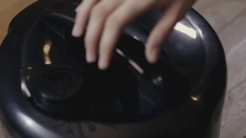 Chicken breast being removed from multicooker close-up Video stock 73098981
