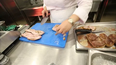 Chicken breast fillet 1 Video stock 312955811