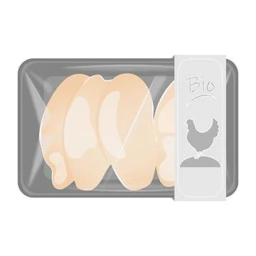 Chicken breast package Stock Photos