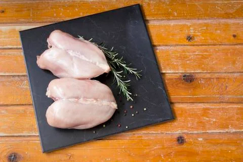 Chicken breast raw Foto stock