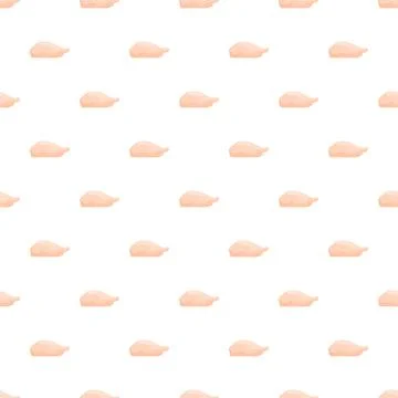 Chicken breast seamless pattern for culinary backgrounds Stock Illustration