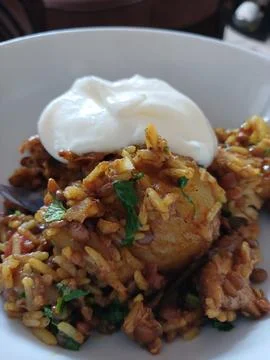 Chicken breyani Stock Photos