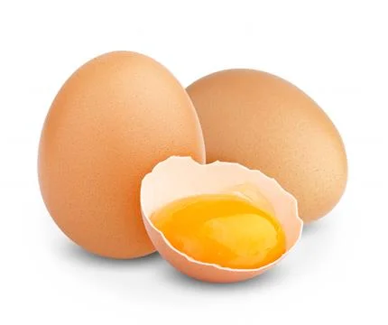 Chicken broken egg Foto stock